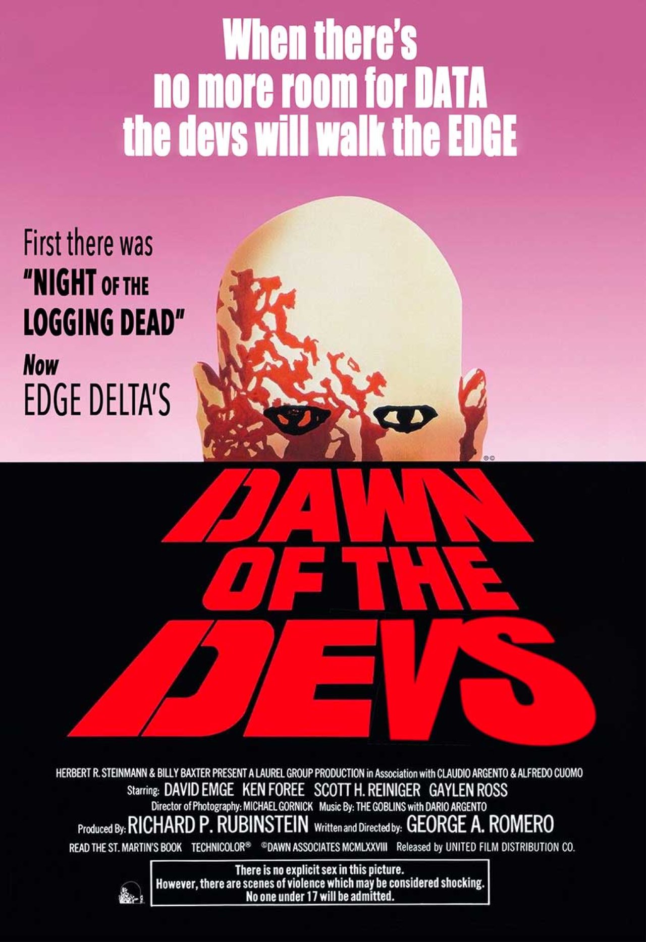 Movie poster parody - Dawn of the Devs.