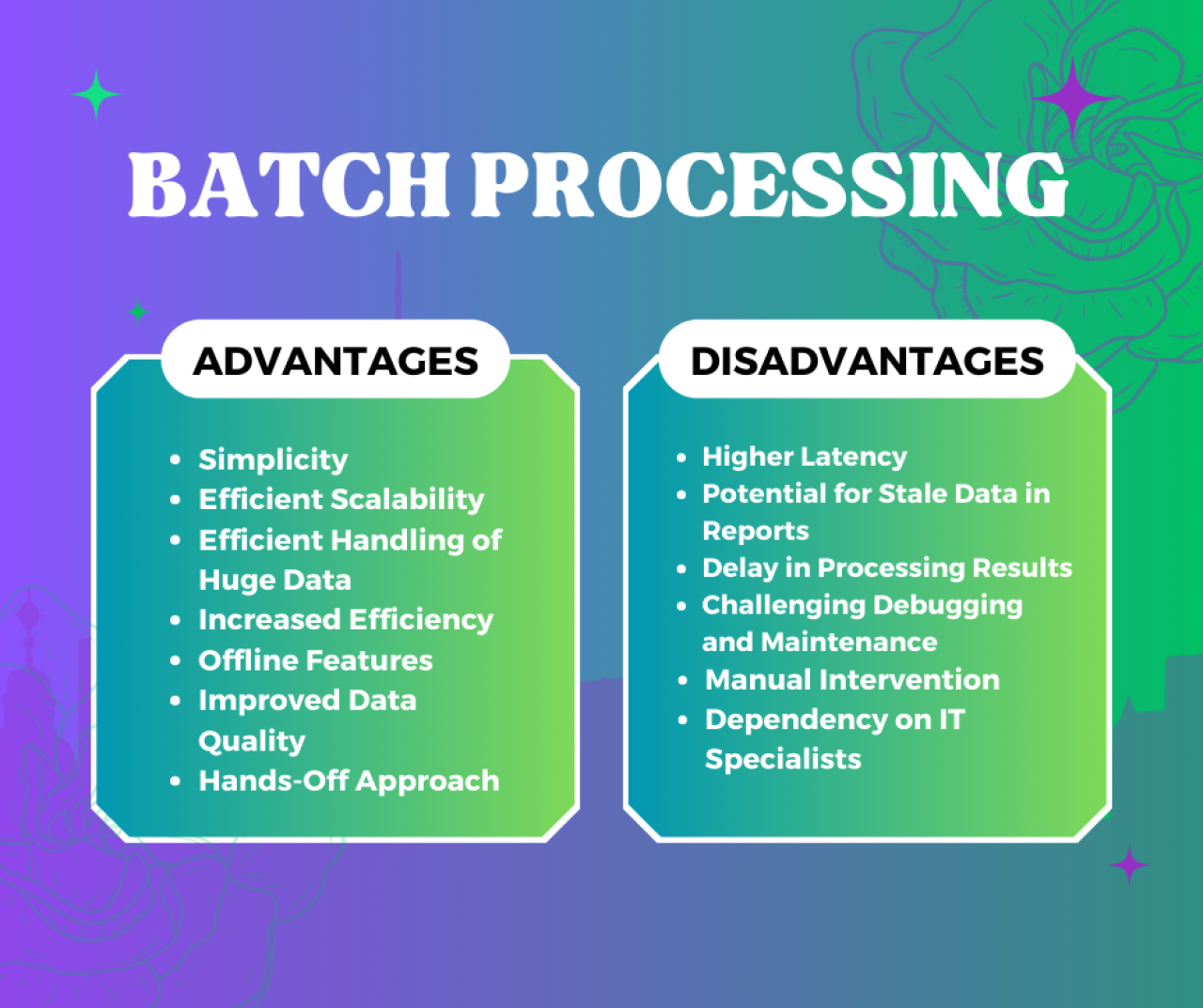 Batch Processing: Advantages and Disadvantages.