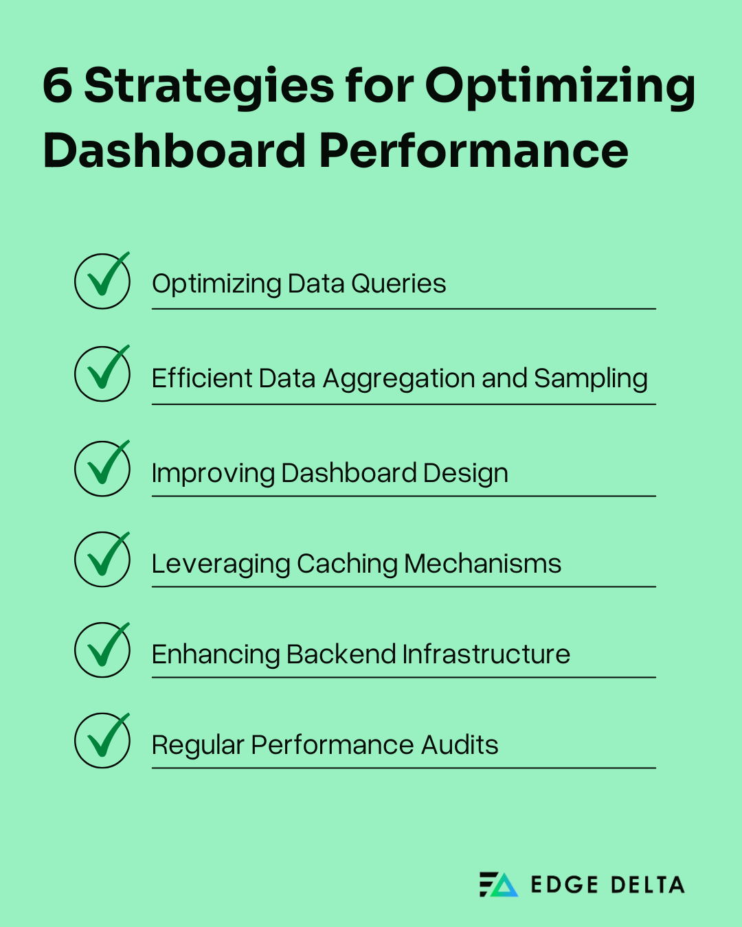 Six Strategies for Optimizing Dashboard Performance