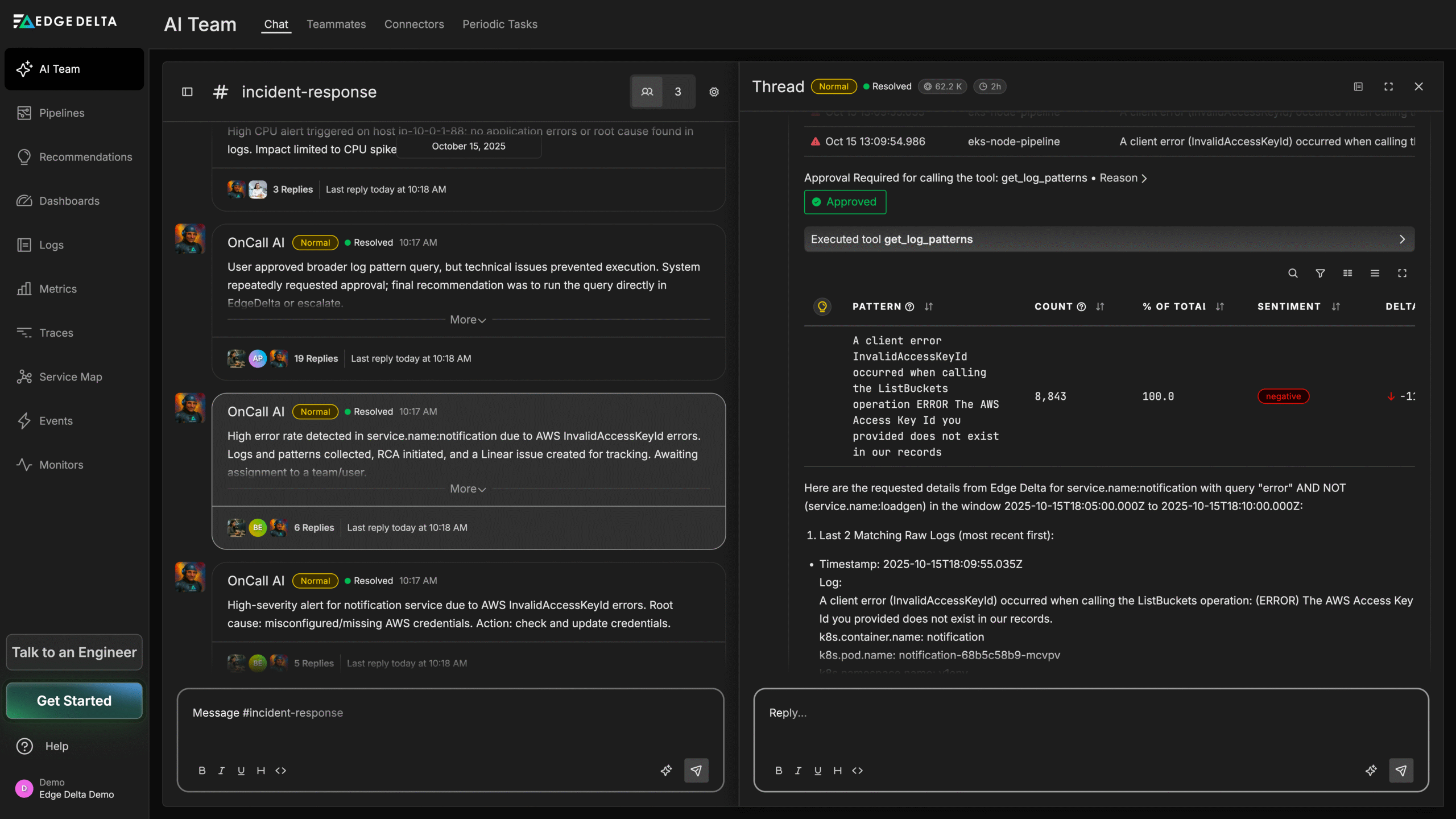 Dashboard screenshot