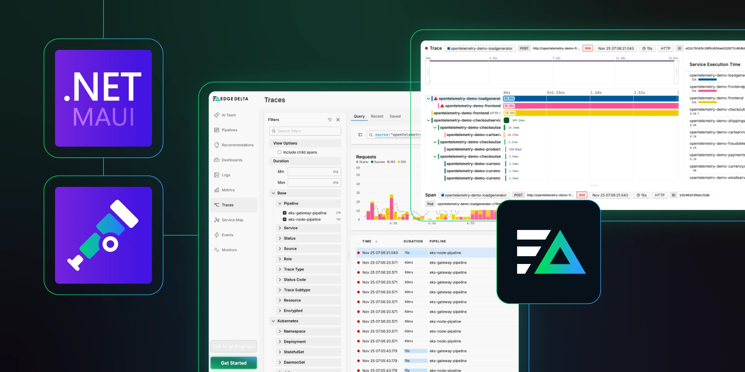 How to Collect, Process, and Visualize .NET MAUI Traces with Edge Delta