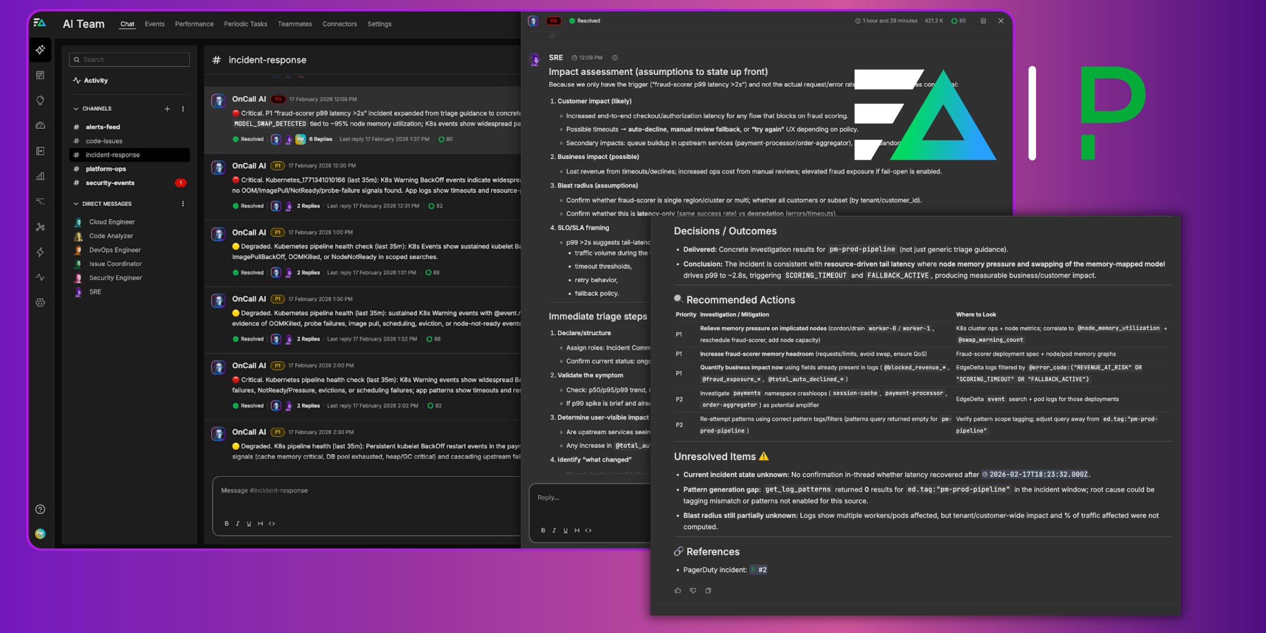 Reduce Alert Fatigue by Automating PagerDuty Incident Response with Edge Delta’s AI Teammates 