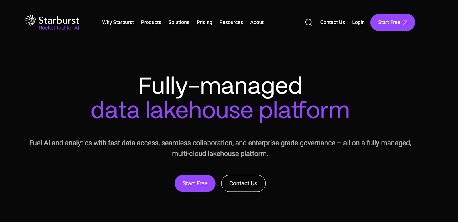 Starburst Galaxy Homepage